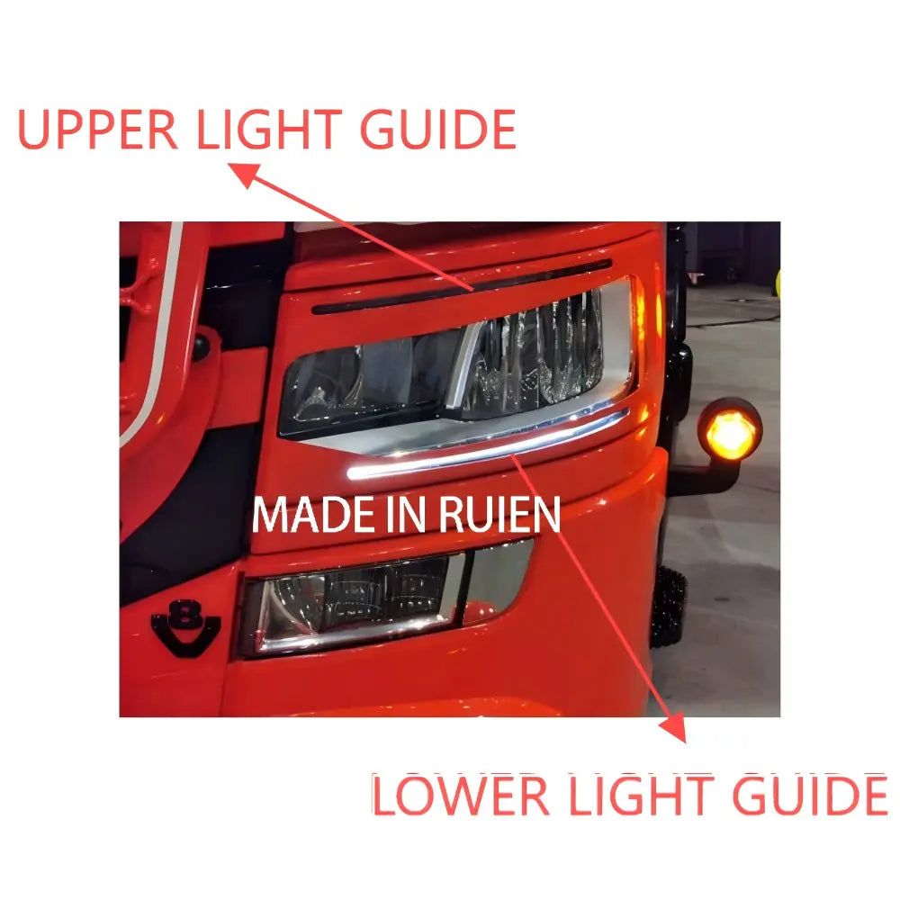 RUIEN HEAD LAMP LIGHT GUIDE STRIP FOR SCANIA 2674390 2655848 2379886 L ...